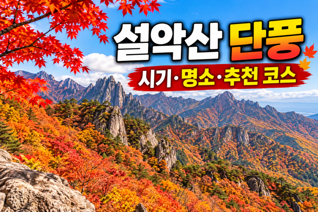 2026 설악산 단풍 시기｜절정 시기와 단풍 명소·추천 코스 총정리 숙소 사진