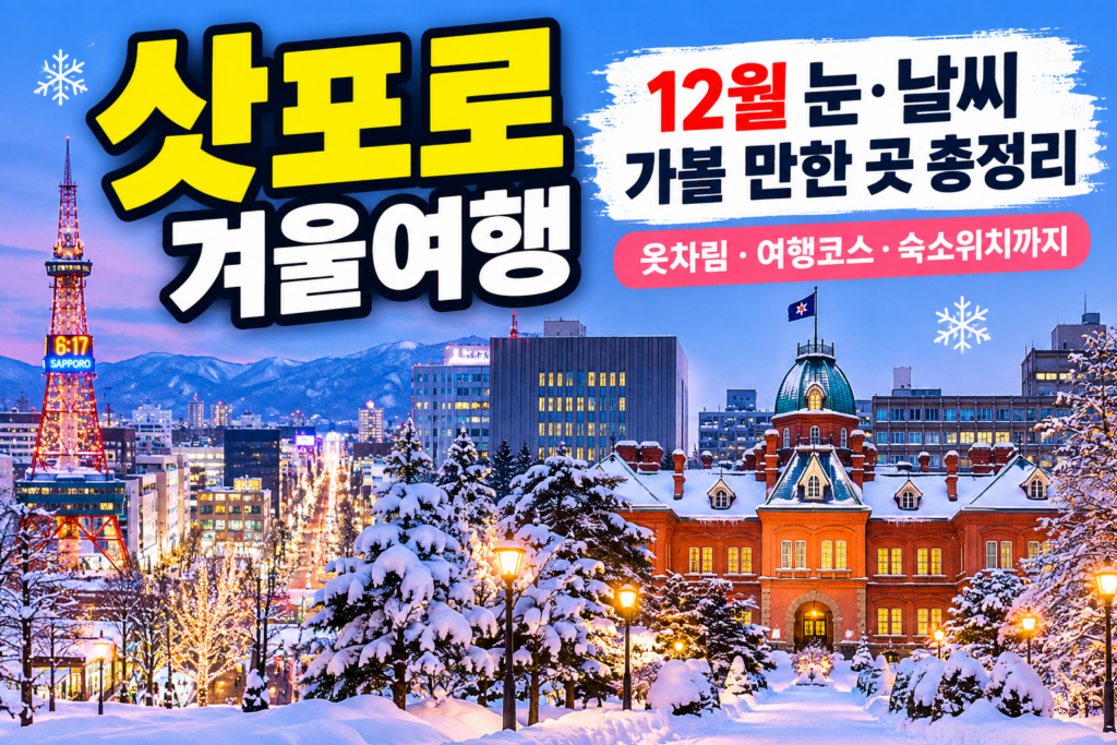삿포로 겨울여행｜12월 눈·날씨·옷차림·가볼 만한 곳 총정리 숙소 사진